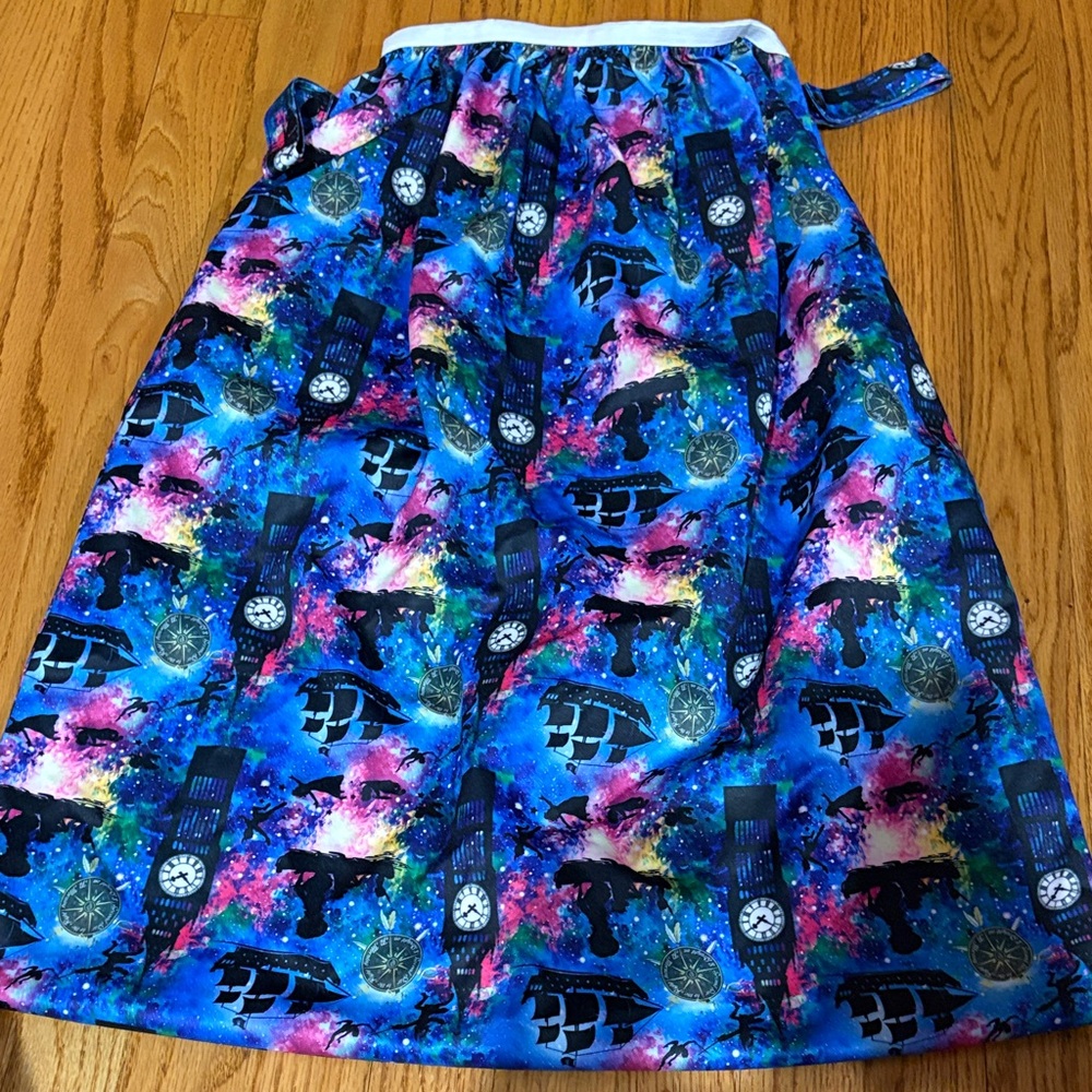Peter Pan Galaxy Print Wet Bag Reusable Diaper Pail Liner Blue Galaxy